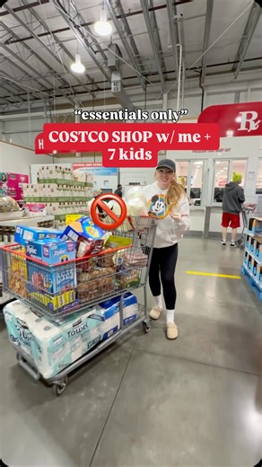 Jessica Skube on Instagram: "Crazy to think I never thought I’d see the end 🚫🥺 “Essentials only” Costco haul & restock for our 7 kids to finish out winter break before the storm hits! #costcofinds #bigfamily #essentials"