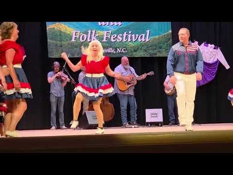 Mountain Tradition Cloggers at the 98th Mountain Dance and Folk Festival 8/1/25