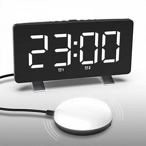 [Hot Item] Vibrating Alarm Clock for Heavy Sleepers and Deaf Hearing Impaired