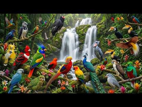 Amazon Rainforest Bird Sounds & Nature 🌈🎥🦜🦩🦚🐦#wildlifedocumentary #birdvideos #wildlifevideos