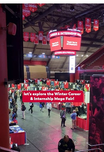 40 seconds of the Winter Career Fair 2026! This event happens twice a year - once in the Fall and once in the Winter. This is an opportunity to network with around 200 employers to discuss full-time, part-time, and internship opportunities from a wide variety of fields. This event is open to Rutgers University (New Brunswick, Camden, Newark, and RBHS) students and alumni from all academic disciplines. Day 1 (Feb 4) focused on Business, Human Resources, Education, Law, Government, Social Impact, 