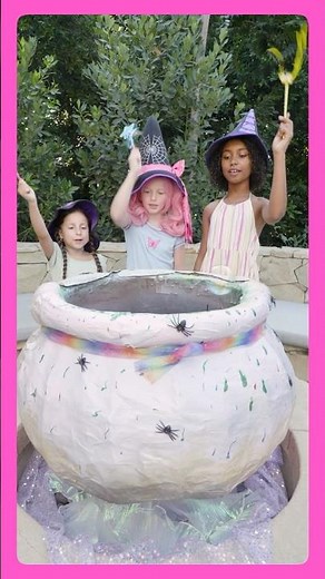 Double, double, toil and trouble! 🫧 Little Angel Magic Witch Potion #shorts