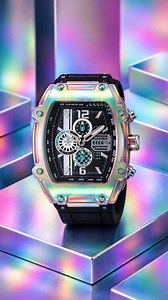 Racing DNA with a wicked twist. The Invicta S1 Rally Diablo 44137 brings a 48mm iridescent case and bezel together with a carbon‑fiber‑inspired silver and black dial and a wide black silicone strap, built for speed lovers who like their style loud. ⚙️ VD57 quartz chronograph with 60‑minute timing for precision on and off the track. 🌈 Iridescent stainless steel case and bezel that shift color with the light for full Diablo attitude. 🏁 Silver and black carbon‑fiber‑style dial channeling pure mot
