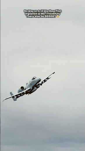 An A-10 Pilot Caught Signalling to Me, This Will Shock You 😳