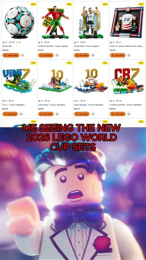 THE BOTTOM ONES ARE ONLY 30$ BTW - 2026 LEGO FIFA WORLD CUP SETS #lego #football #worldcup2026 #fifa