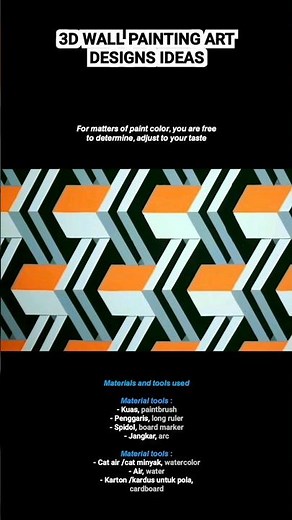 3d painting art on wall. Interior design painting 🎨🖌