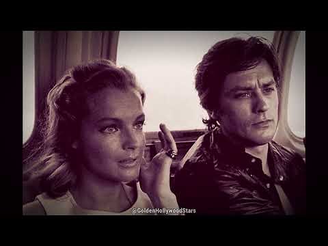Romy Schneider and Alain Delon