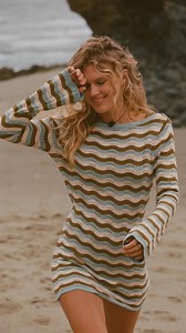 Meet the piece you couldn’t get enough of. The Whispering Tides Knit Mini Dress — one of the standouts from our latest capsule. Shop online now. | Rhythm