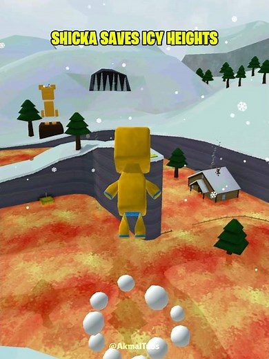 Shicka Saves Icy Heights from Lava Super Bear Adventure #superbearadventure