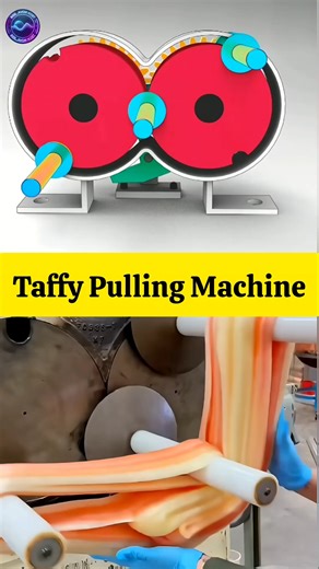 How Taffy Pulling Machines Transform Candy Production 🍬⚙️ #shorts