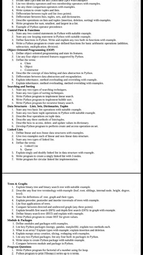 python imp questions 2025#msbtechnical #exam #msbtediploma#previousyearquestions #python#kscheme