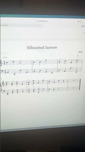 Random score sheet from noteflight.com #music