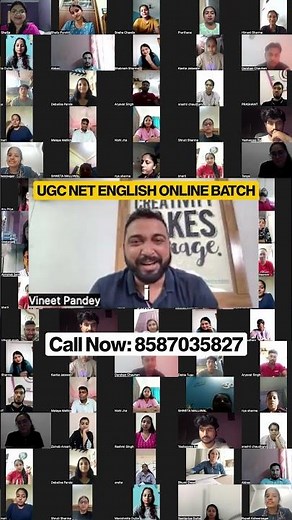 UGC NET English Literature Online Batch | Student Interaction with Vineet Sir