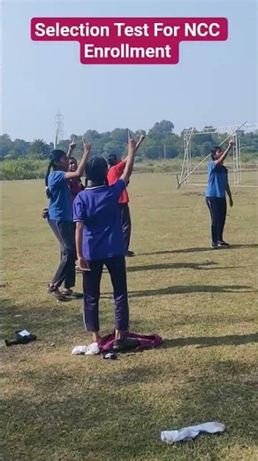 Selection Test For NCC Enrollment// #ncc #ncctraining #trending #india