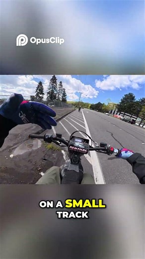 Pit Bike vs Big Track 😳 Why Small Bikes Struggle on MX Tracks! #Shorts