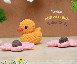 Rubber Ducky No Sew Crochet Pattern, Duck Crochet Pattern, No Sew Amigurumi Crochet Patterns,crochet Pattern, Plushie Pattern, Ducky Crochet - Etsy