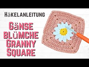 Crochet a daisy granny square | Easy instructions for beginners