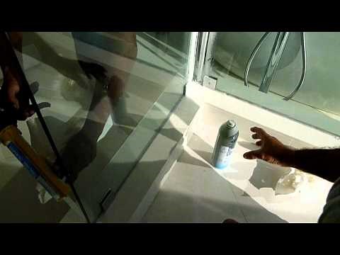 How to silicone & install FRAMELESS shower doors