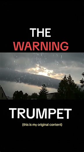 Trumpet sounds in the sky.