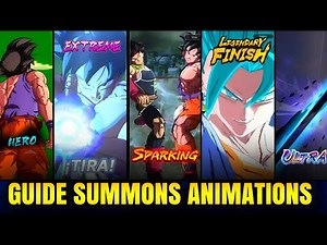 ALL SUMMON ANIMATIONS GUIDE DRAGON BALL LEGENDS