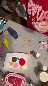 2x4 block with cute nature items on it | Hummingbird paintery