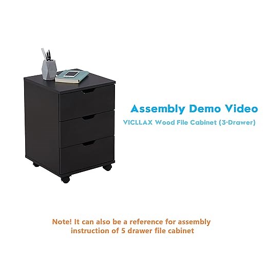Assembly Instruction of 3 Drawer File Cabinet