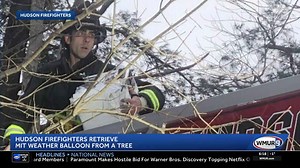 New Hampshire firefighters retrieve MIT weather balloon from tree