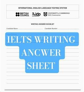IELTS Writing Answer Sheet Explaining