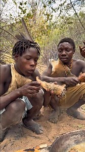 Lunch time with Chaba#chaba#dudukwee#foryoupage#fyp #hadzabetribe#food#FoodLover#African #hadzabe