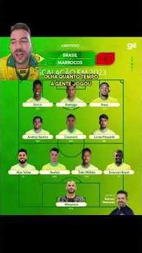 Brazil's starting lineup to face Morocco! 😂😂😂 #soccer