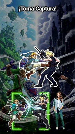 Link vs Cloud Strife #pausaimposible #pausechallenge #imposible #RetoImposible