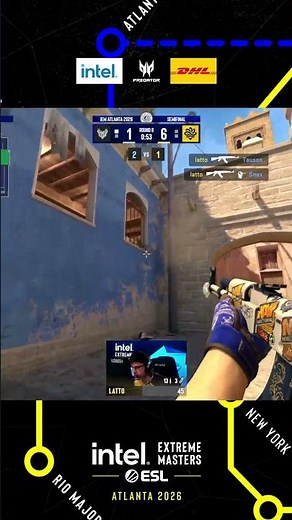 1v3 STEAL — latto shocks GamerLegion #esl #atlanta #cs #cs2