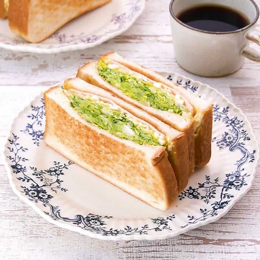 食べ飽きない味♪ キャベツとたまごのサンドイッチのレシピ動画・作り方 | デリッシュキッチン