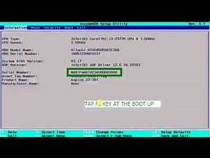 Asus Motherboard Serial Number In Bios