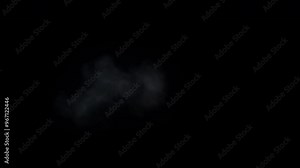 Realistic Explosion Element Animation featuring a large particle fiery fog explosion