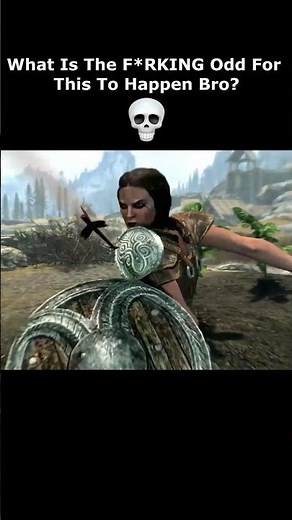What Is The F*RKING Odd For This To Happen Bruh? 💀 #skyrim #elderscrolls #shorts #switch