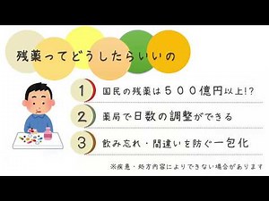 薬局で残薬を調整しよう！