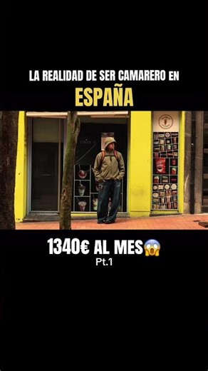 La REALIDAD de SER CAMARERO en ESPAÑA🇪🇸💸 #hosteleria #hostelería #camareros #sueldos #camareros