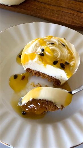 These tropical cheesecake delights, filled with passionfruit pulp in syrup and coconut condensed milk, will make you feel like you’re lying on the beach under palm trees. 🏝️ Click the link in our Instagram bio for the full recipe or Google “Taste Mini passionfruit condensed coconut cheesecakes”. Recipe by @amira_georgy_ Brought to you by @colessupermarkets #cheesecake #dessert #desserts #sweettooth #cheesecakelovers #summervibes #tropical | Taste.com.au