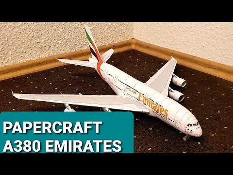 PAPERCRAFT A380 EMIRATES