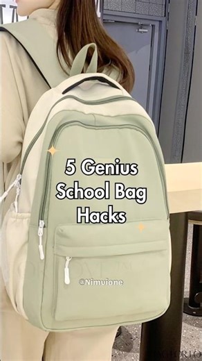 Genius School Bag Hacks 💡 #SchoolHacks
