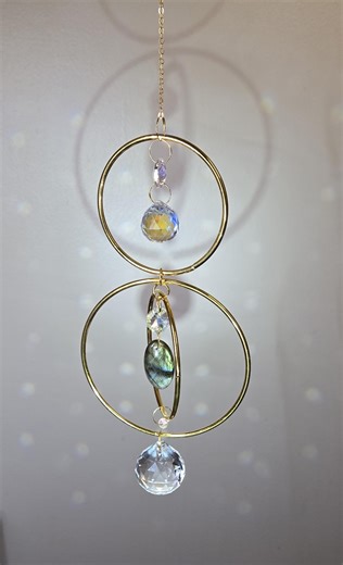Labradorite Magic Suncatcher – Light-catching Crystal Art - Etsy