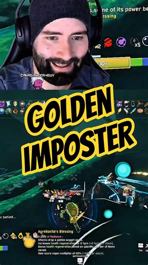 The Golden Imposter #riskofrain2 #amongus #modded #gaming #gameplay #impostor #livestream #live