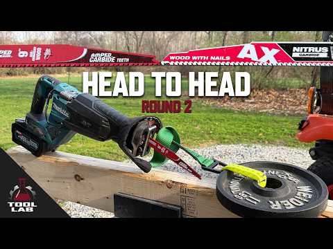 Milwaukee Nitrus AX vs Diablo Amped Nail Embedded Reciprocating Blade Head to Head - Round 2