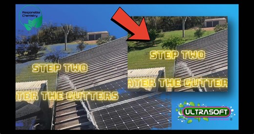 Colourbond Roof Washed the right way Under 2% SH, No surface cleaner. How many do it this way according to the Manufacturer? | NQ Chems & Softwash