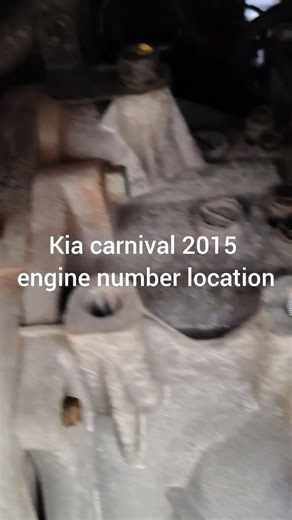 Kia carnival 2015 engine number location