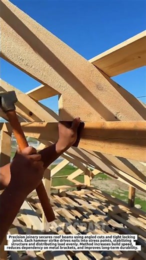 Rooftop Timber Locking Technique Carpenters Still Use Today