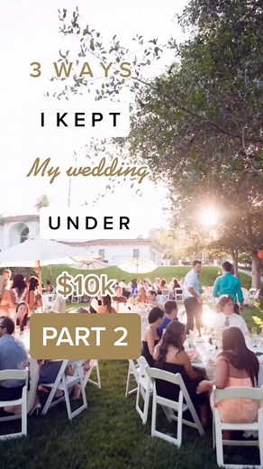 The average American wedding cost 33k 😳 Here is how I kept mine under 10k #tiktokpartner #learnontiktok #weddingplanning #weddingtips #bridetobe