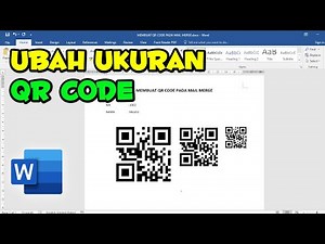 Cara Merubah Ukuran QR CODE Mail Merge Microsoft Word