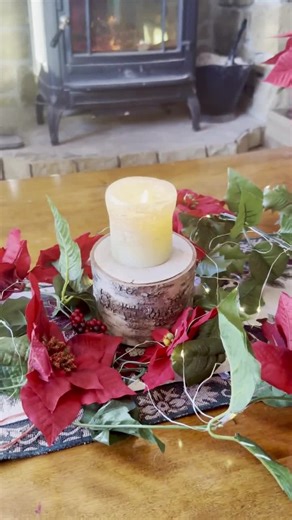 Rustic Log Candle Holder - Etsy